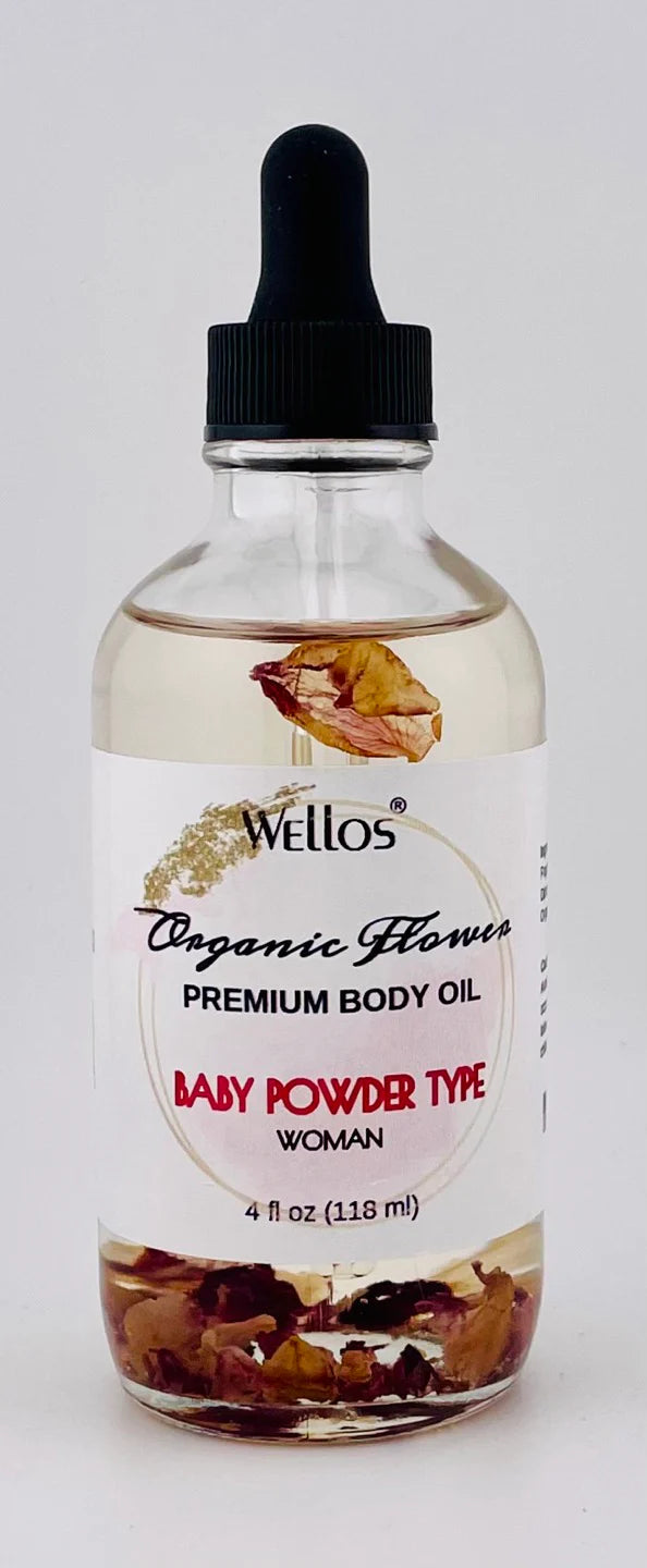 Wellos Organic Flower Body Oil 4oz (PC)