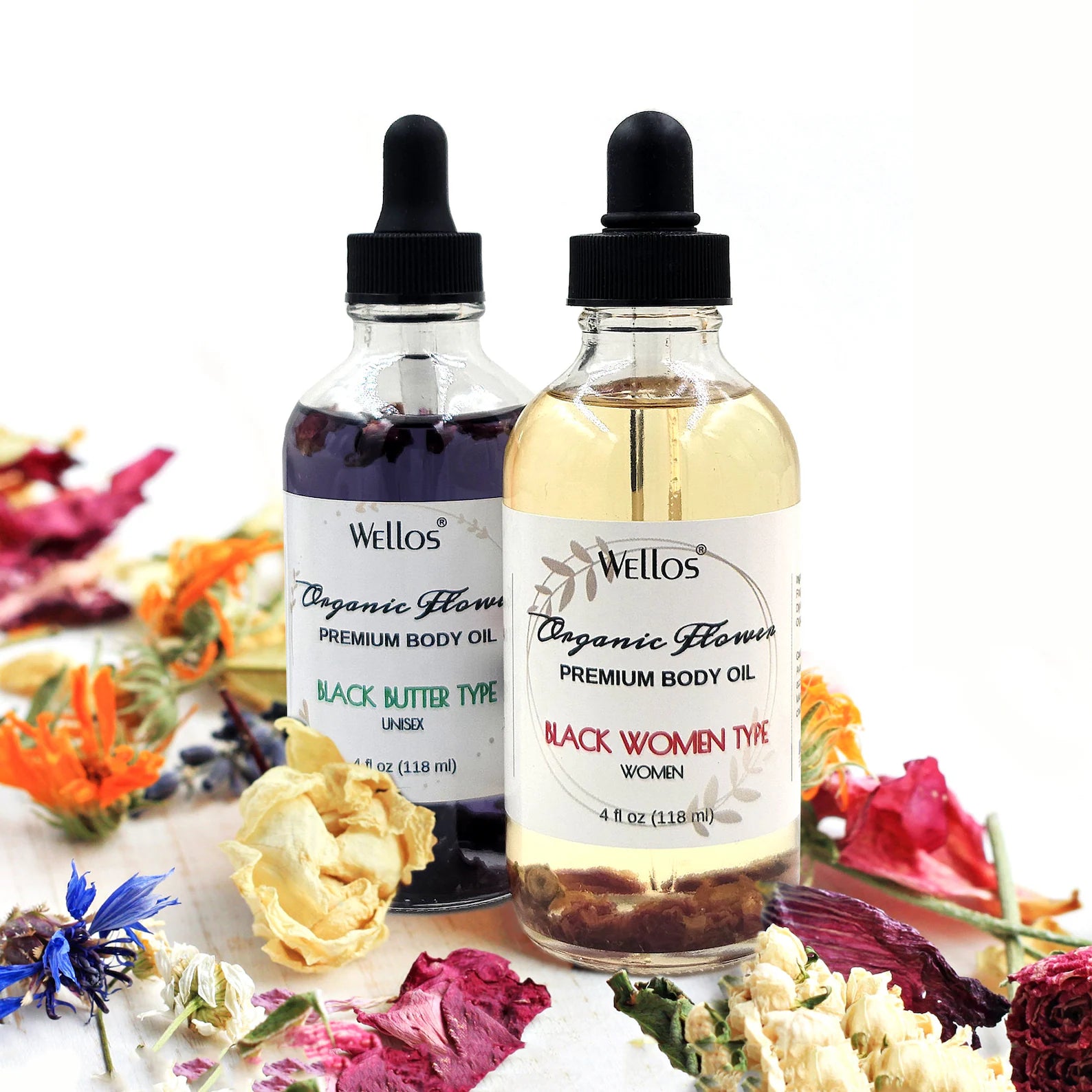 Wellos Organic Flower Body Oil 4oz (PC)