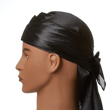 RED KISS POWER WAVE SILKY SATIN DURAG SUPERIOR BLACK