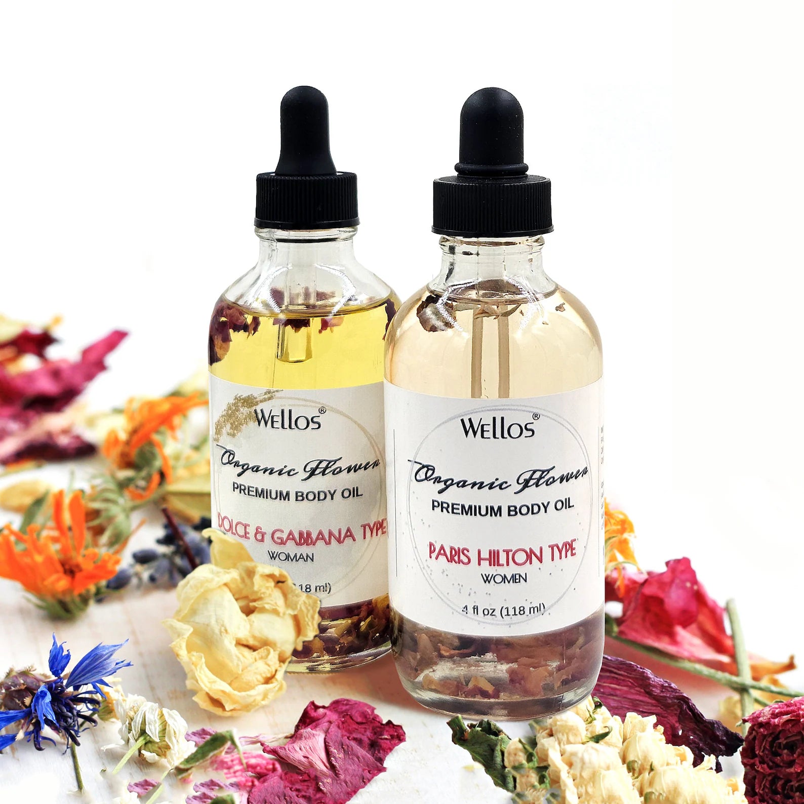 Wellos Organic Flower Body Oil 4oz (PC)