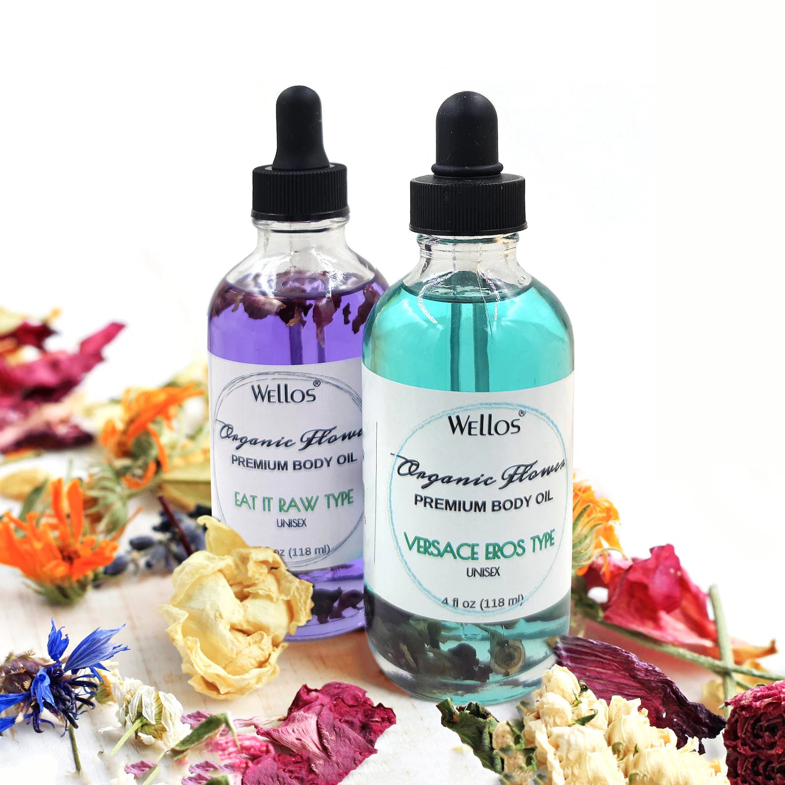 Wellos Organic Flower Body Oil 4oz (PC)