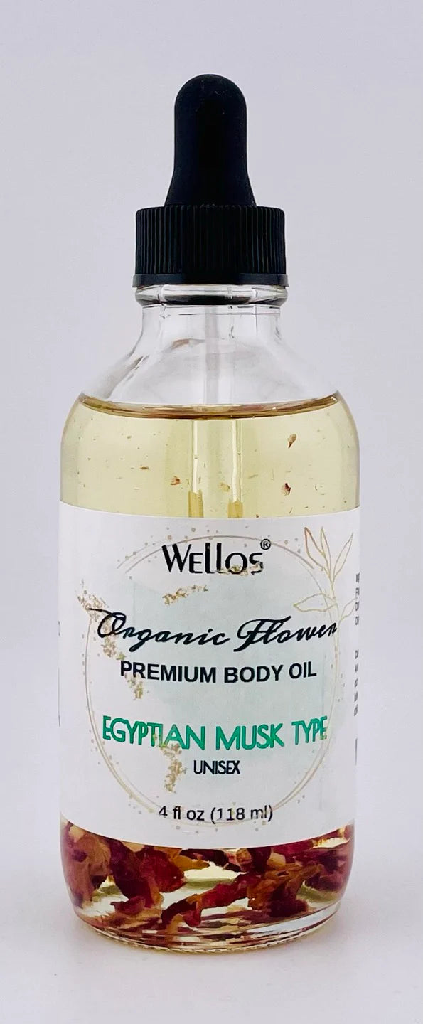 Wellos Organic Flower Body Oil 4oz (PC)