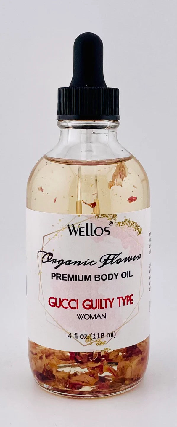 Wellos Organic Flower Body Oil 4oz (PC)