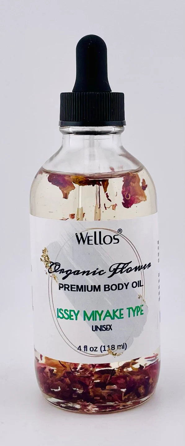 Wellos Organic Flower Body Oil 4oz (PC)