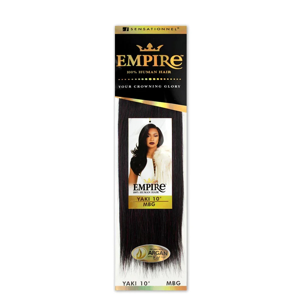 EMPIRE 100% HUMAN YAKI HAIR 10" #T1B/BG