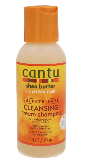 CANTU SHEA BUTTER CLEANSING CREAM SHAMPOO Travel 3oz