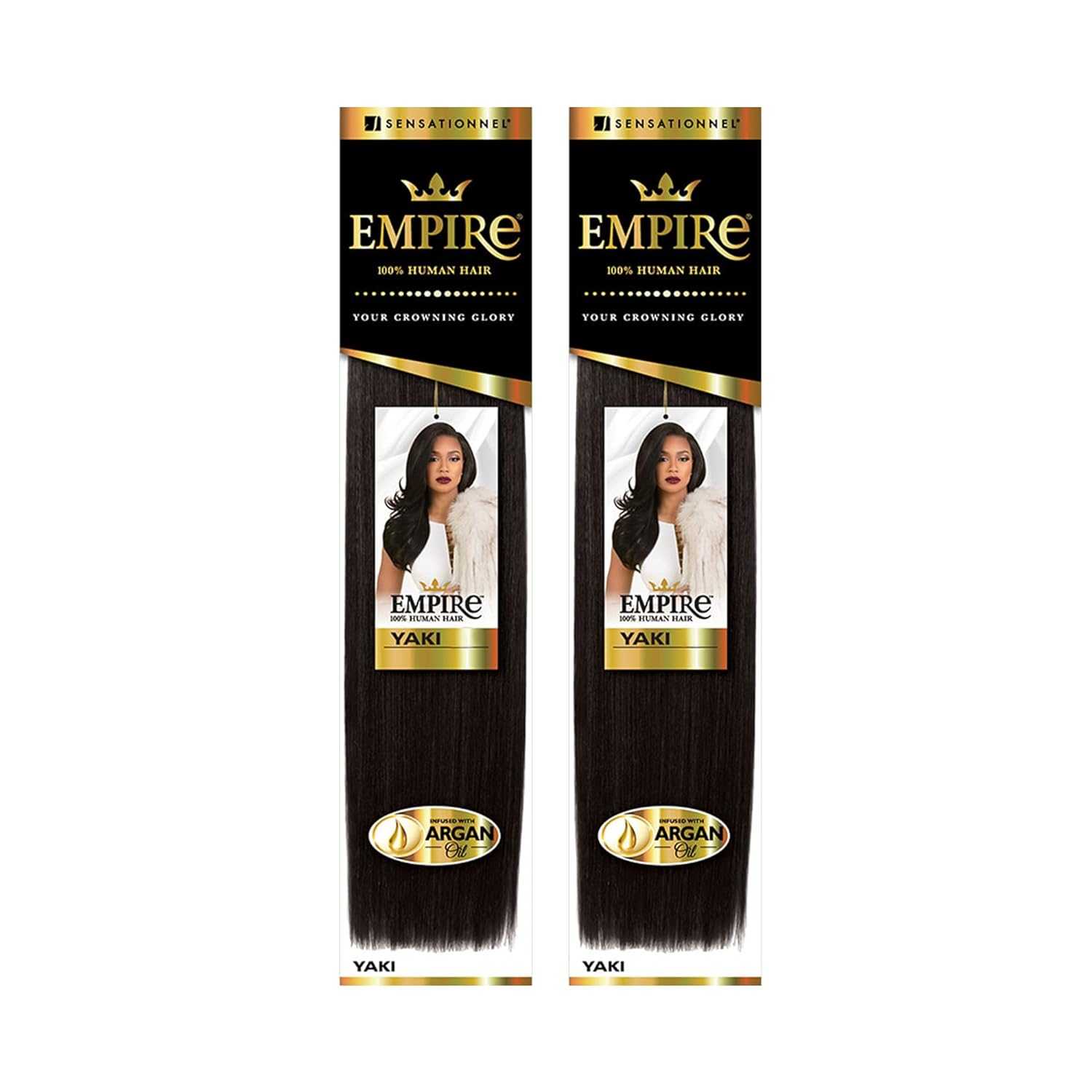 EMPIRE 100% HUMAN YAKI HAIR 12" #BALAYAGE DARK BLONDE