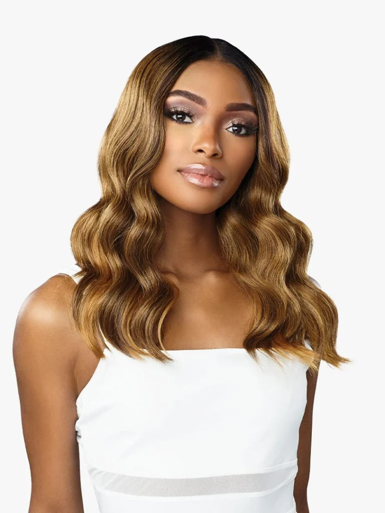 BUTTA LACE WIG HH BLEND BEACH WAVE 20" #T1B/GOLDENBLONDE