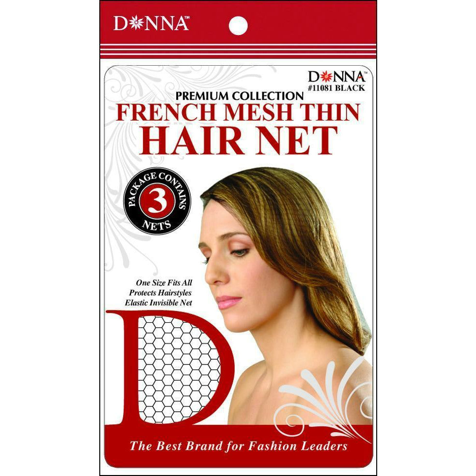 DONNA FRENCH MESH THIN HAIR NET-Donna- Hive Beauty Supply