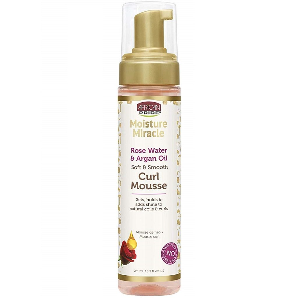 AFRICAN PRIDE MOISTURE MIRACLE CURL MOUSSE 8.5oz.-African Pride- Hive Beauty Supply