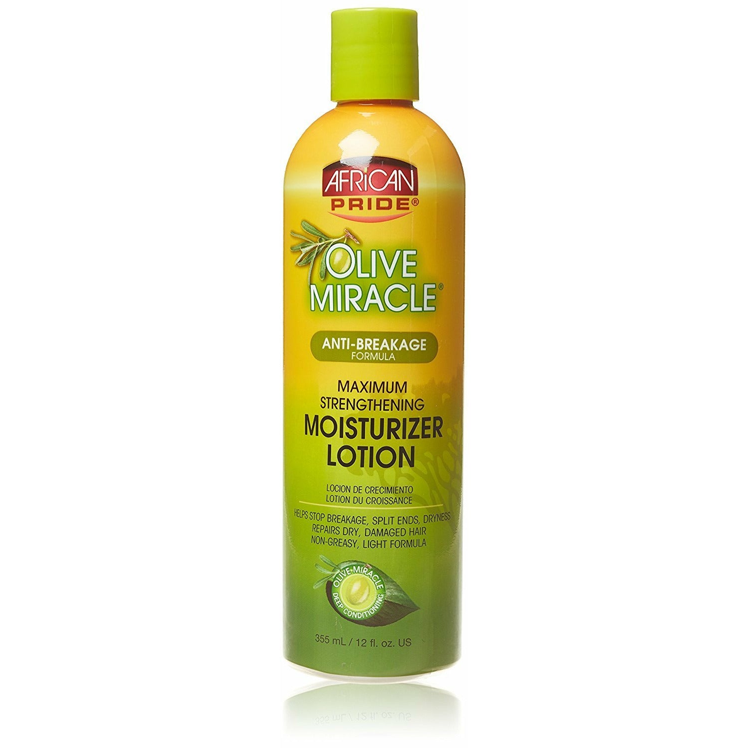 AFRICAN PRIDE OLIVE MIRACLE OIL MOISTURIZER LOTION 12oz-African Pride- Hive Beauty Supply