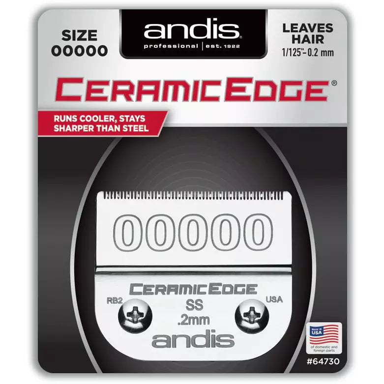 ANDIS CERAMIC EDGE SS.2mm SIZE 00000-Andis- Hive Beauty Supply