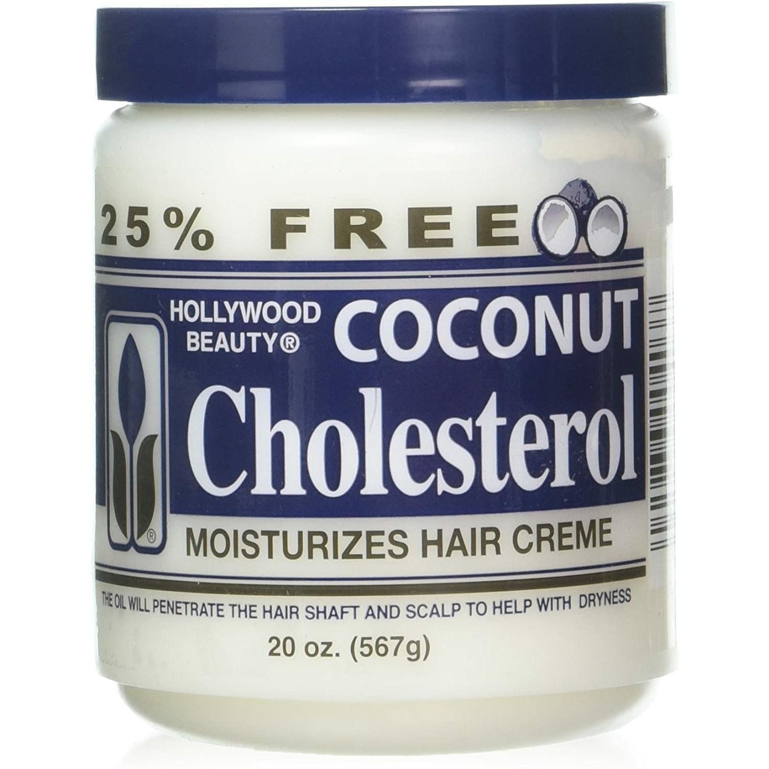 HOLLYWOOD BEAUTY CHOLESTEROL COCONUT 16oz-Hollywood Beauty- Hive Beauty Supply