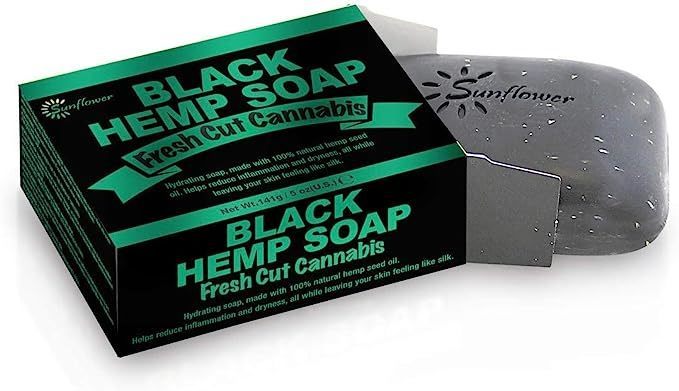 DIFEEL BLACK HEMP SOAP GREEN HEMP LEAF 5oz