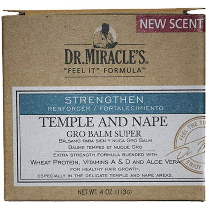 Dr. Miracle's Strengthening Temple & Nape Balm 6 oz-DR. MIRACLE'S- Hive Beauty Supply