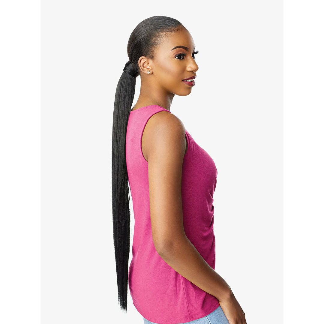 INSTANT PONY WRAP STRAIGHT 30" #1-Sensationnel- Hive Beauty Supply