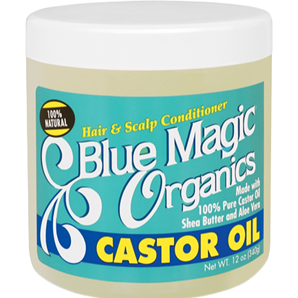 BLUE MAGIC CASTOR OIL 12oz-Blue Magic- Hive Beauty Supply