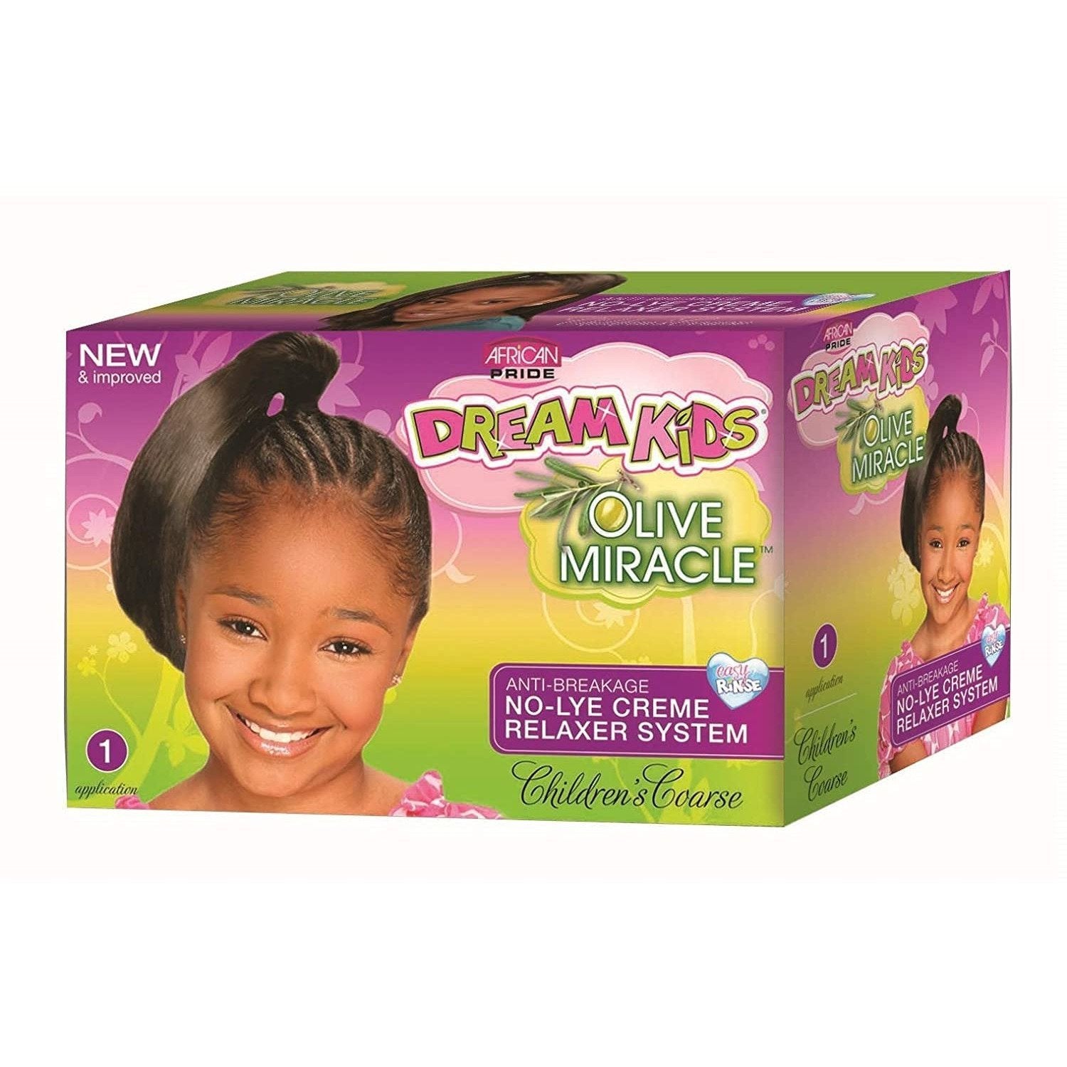 AP DREAM KIDS OLIVE MIRACLE NO-LYE RELAXER SYSTEM REGULAR-African Pride- Hive Beauty Supply