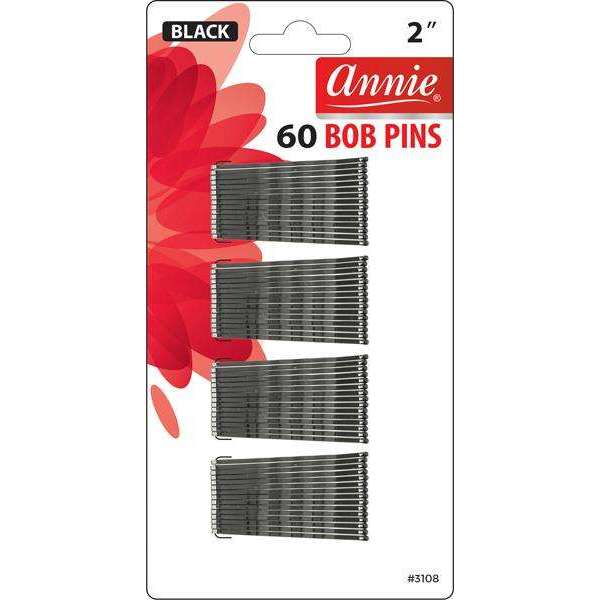 ANNIE BOB PINS 60ct BLACK-Annie- Hive Beauty Supply