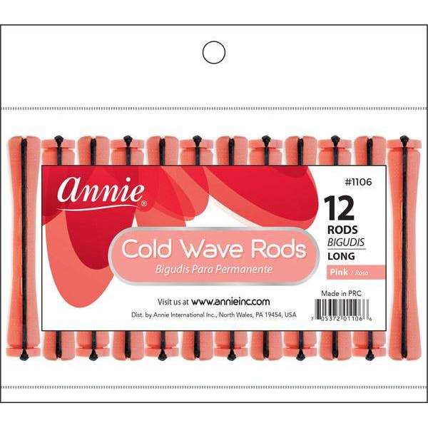 ANNIE COLD WAVE RODS PINK LONG#1106-Annie- Hive Beauty Supply