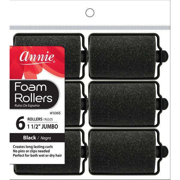 ANNIE FOAM ROLLERS 6 JUMBO-Annie- Hive Beauty Supply