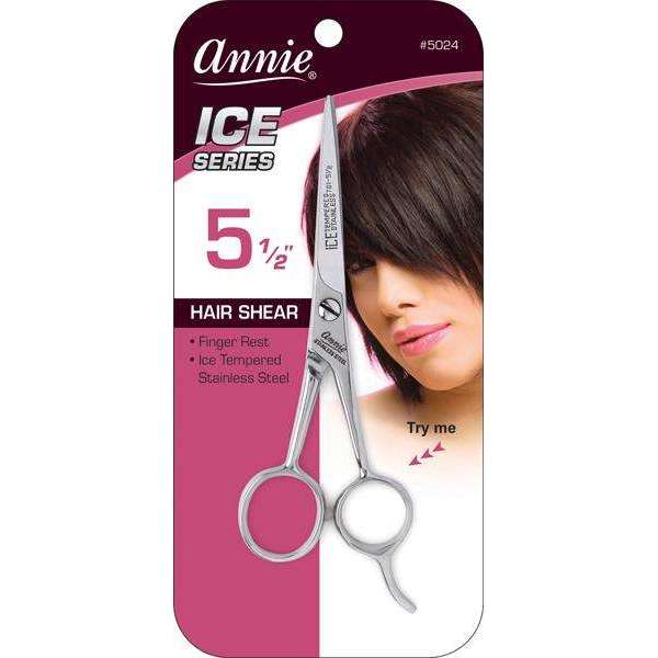 Annie Ice Tempered Stainless Steel Hair Shears 5.5"-Annie- Hive Beauty Supply