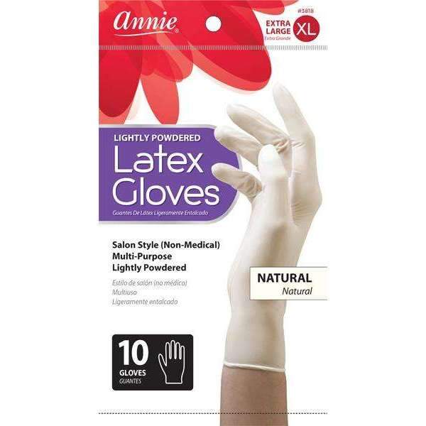 ANNIE LATEX GLOVES 10CT XL-Annie- Hive Beauty Supply