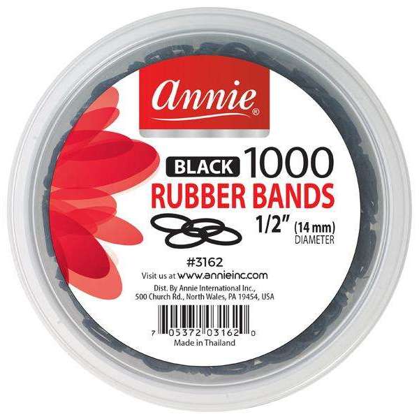 ANNIE RUBBER BANDS 1000 pcs-Annie- Hive Beauty Supply