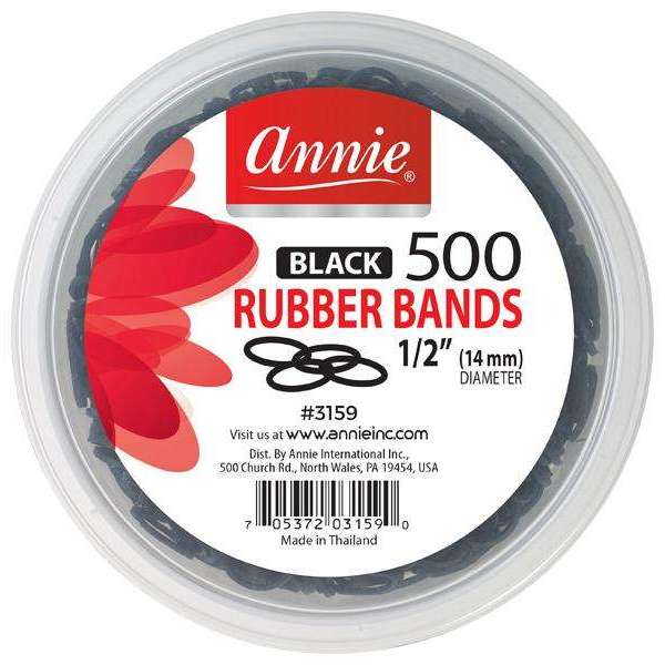 ANNIE RUBBER BANDS 500pcs-Annie- Hive Beauty Supply