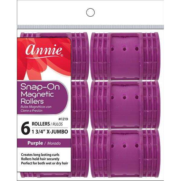 ANNIE SNAP ON MAGNETIC ROLLERS 6 XJUMBO-Annie- Hive Beauty Supply