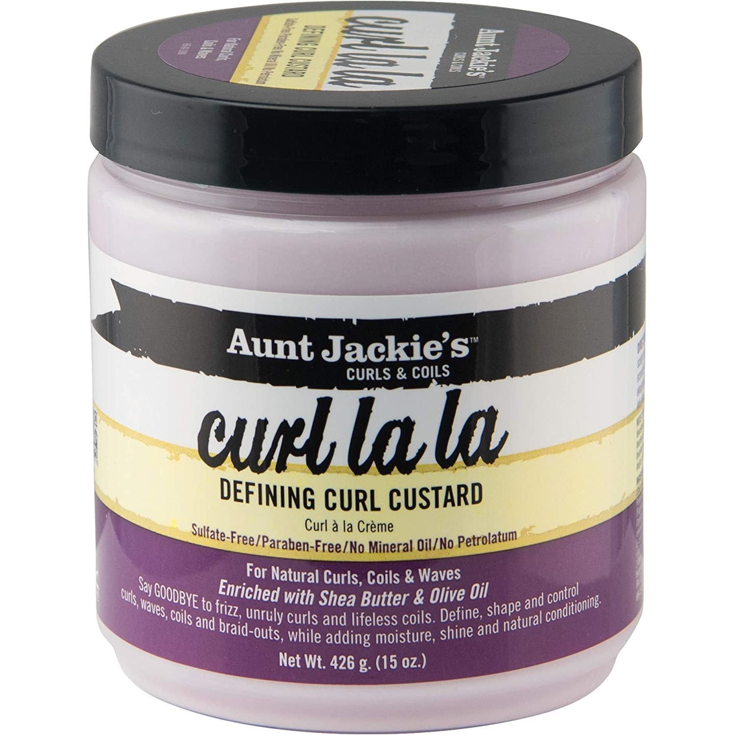 AUNT JACKIES CURL LA LA CURL CUSTARD 15oz-Aunt Jackie's- Hive Beauty Supply