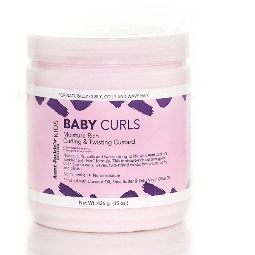 Aunt Jackie’s Girls Baby Girl Curls Curling & Twisting Custard 15oz-Aunt Jackie's- Hive Beauty Supply