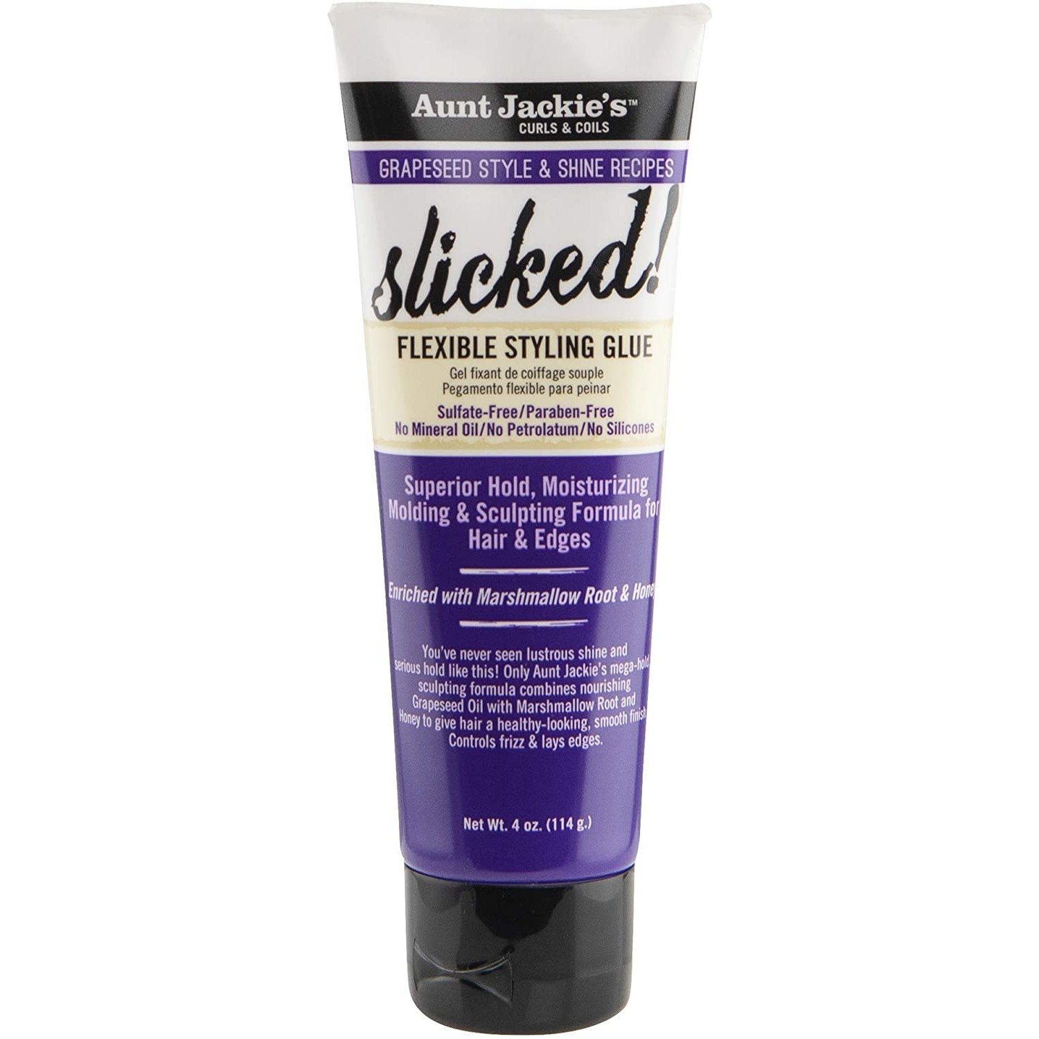 AUNT JACKIE'S "SLICKED" GLUE 4oz-Aunt Jackie's- Hive Beauty Supply