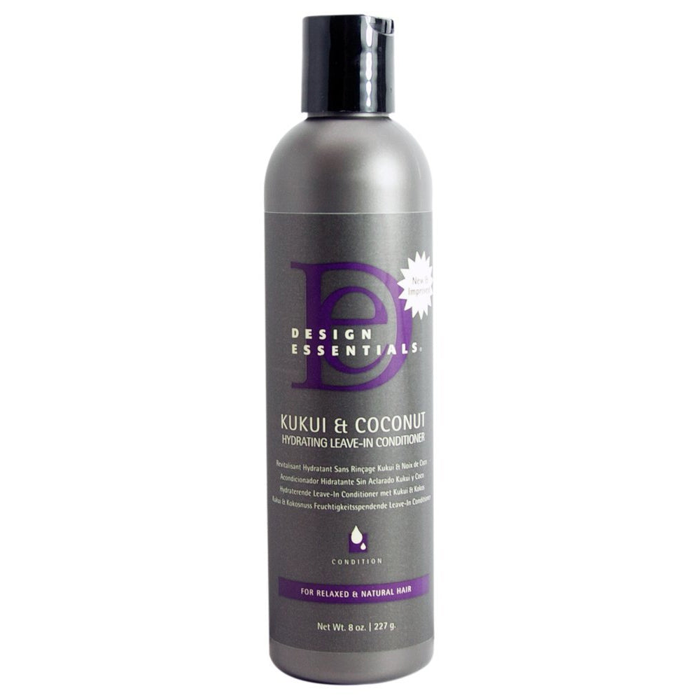 DESIGN ESSENTIALS KUKUI & COCONUT LEAVE-IN CONDITIONER 8oz-Design Essentials- Hive Beauty Supply