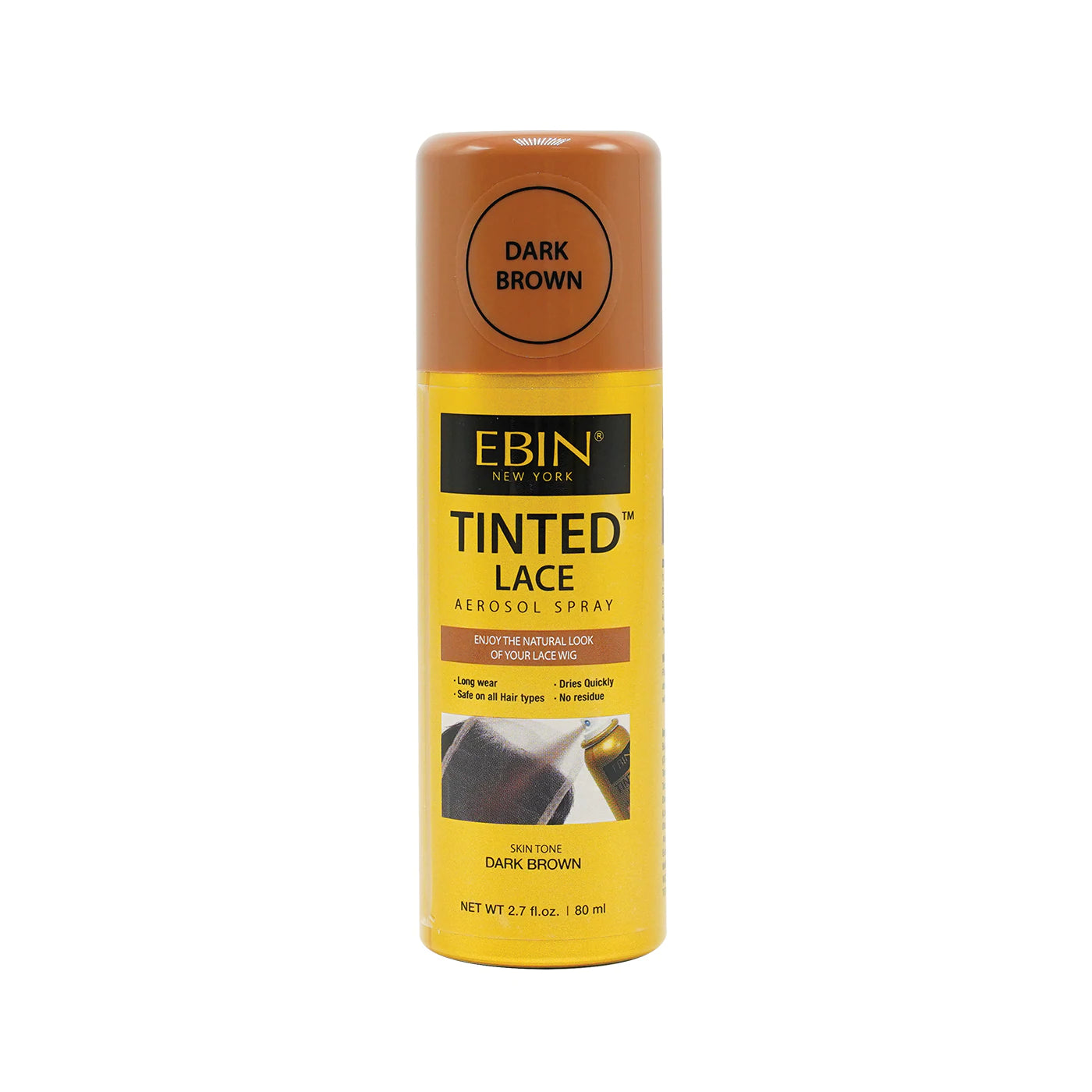 EBIN TINTED LACE SPRAY DARK BROWN 2.7oz-Ebin New York- Hive Beauty Supply