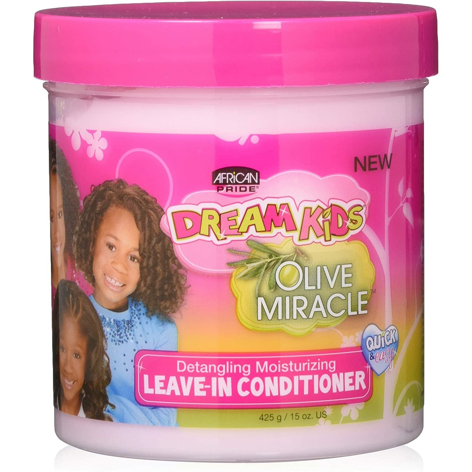 AFRICAN PRIDE DREAM KIDS OLIVE LEAVE IN COND 15oz-African Pride- Hive Beauty Supply