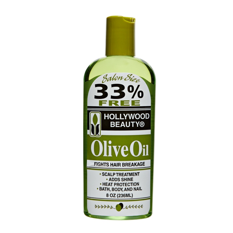 HOLLYWOOD BEAUTY OLIVE OIL 8oz BONUS-Hollywood Beauty- Hive Beauty Supply