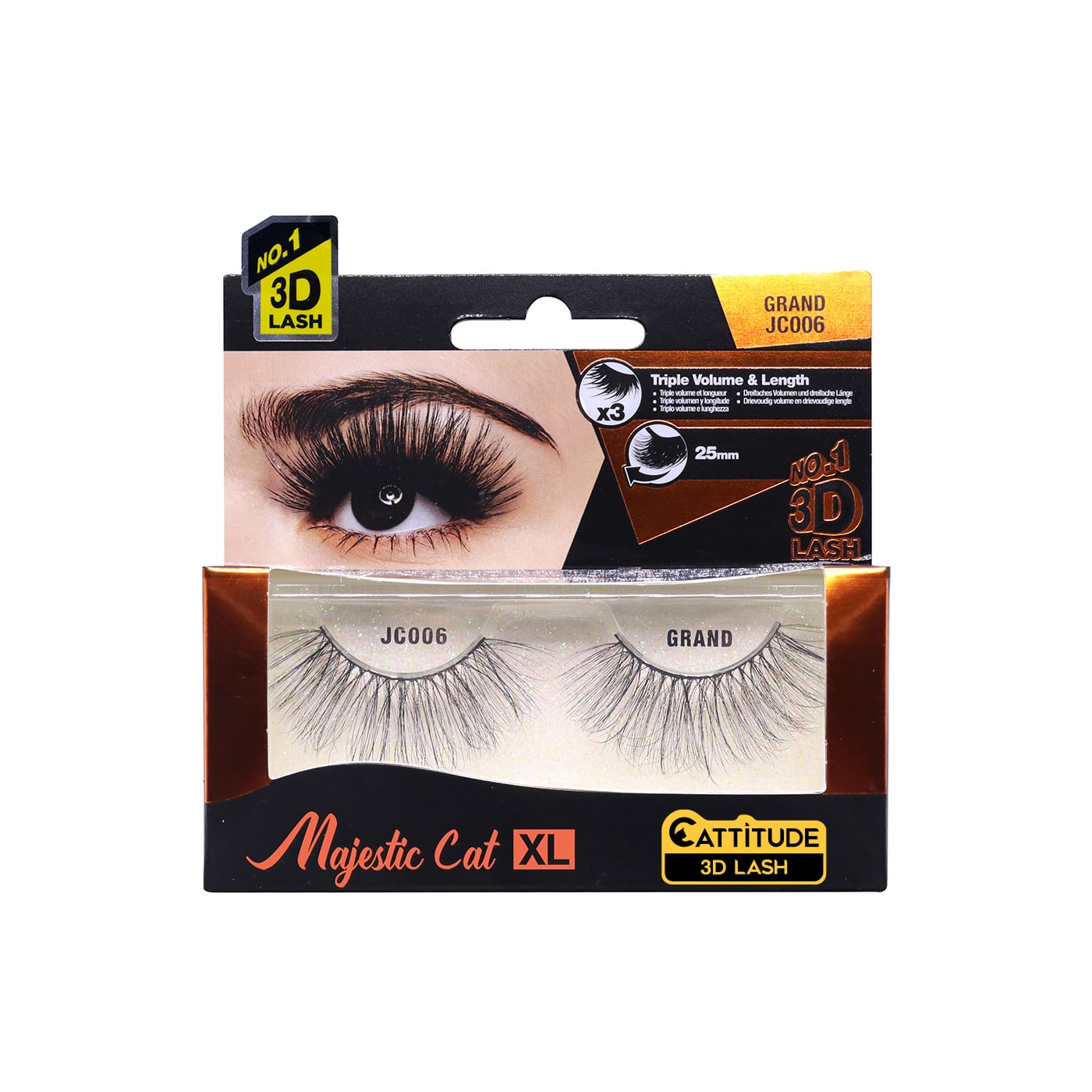 EBIN MAJESTIC CAT XL 3D EYELASHES GRAND-Ebin New York- Hive Beauty Supply