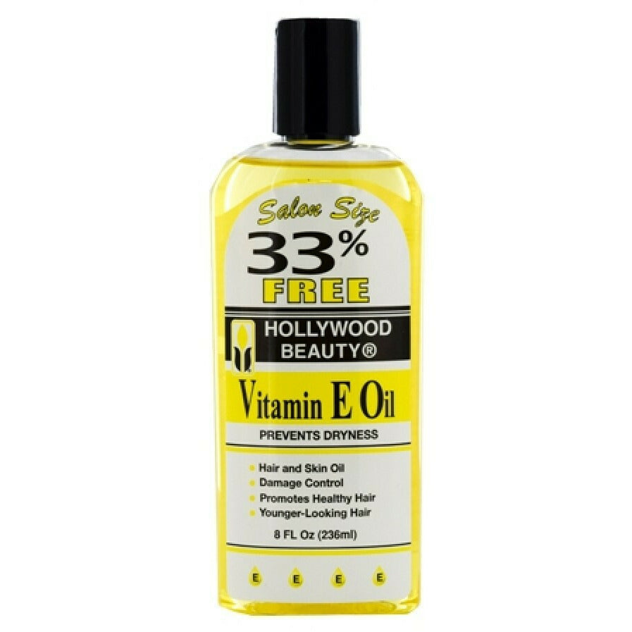 HOLLYWOOD BEAUTY VITAMIN E OIL 8oz-Hollywood Beauty- Hive Beauty Supply