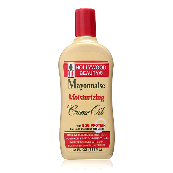 HOLLYWOOD BEAUTY MAYO CREME OIL 12oz-Hollywood Beauty- Hive Beauty Supply