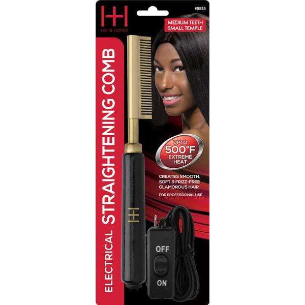 ANNIE HOT COMB ELECTRIC SMALL STRAIGHT TEETH #5533-Annie- Hive Beauty Supply